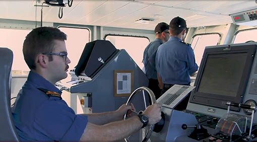 Canadian armed forces member working for the Navy